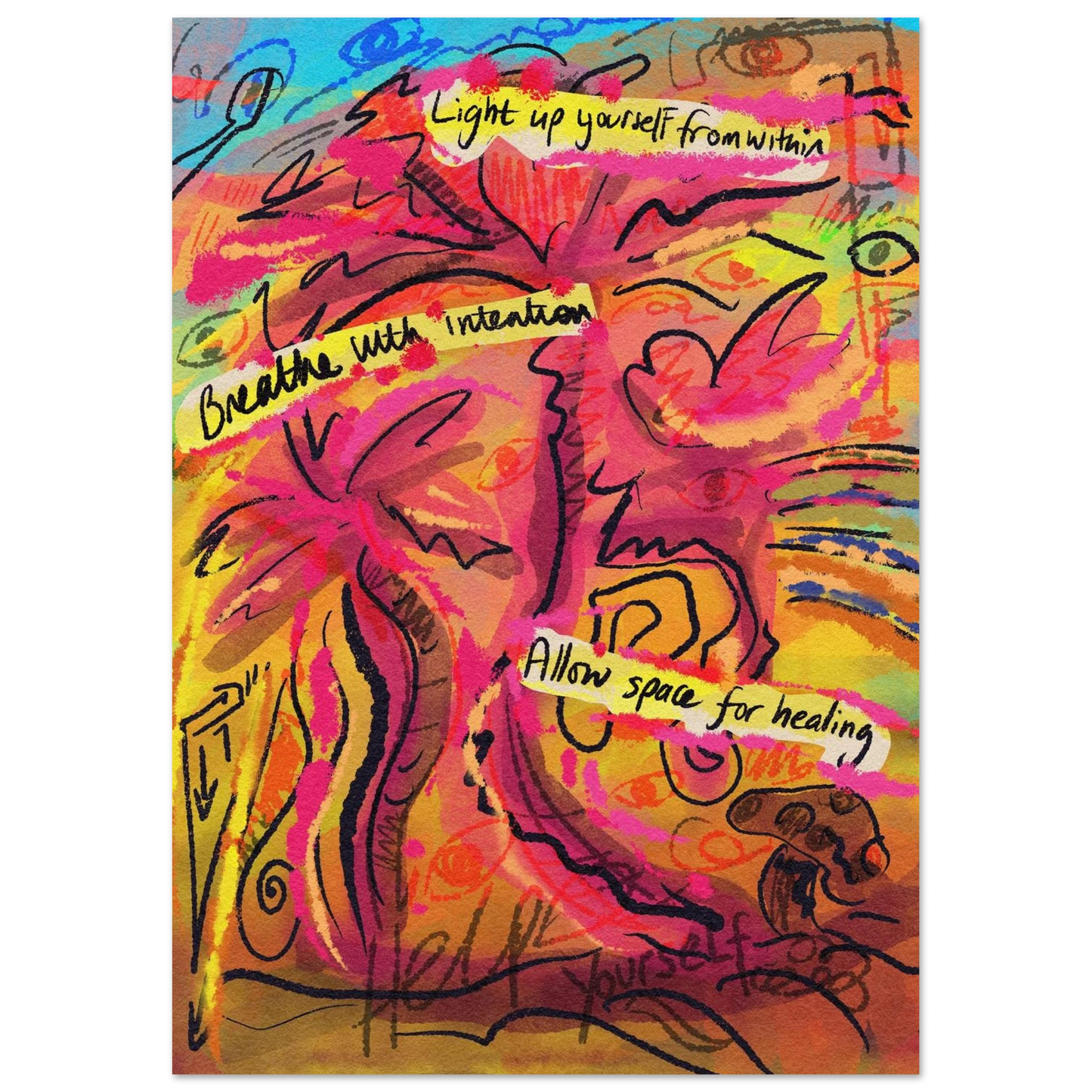 “From Stillness” Abstract Art Print